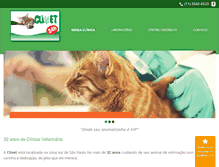 Tablet Screenshot of clivet.com.br